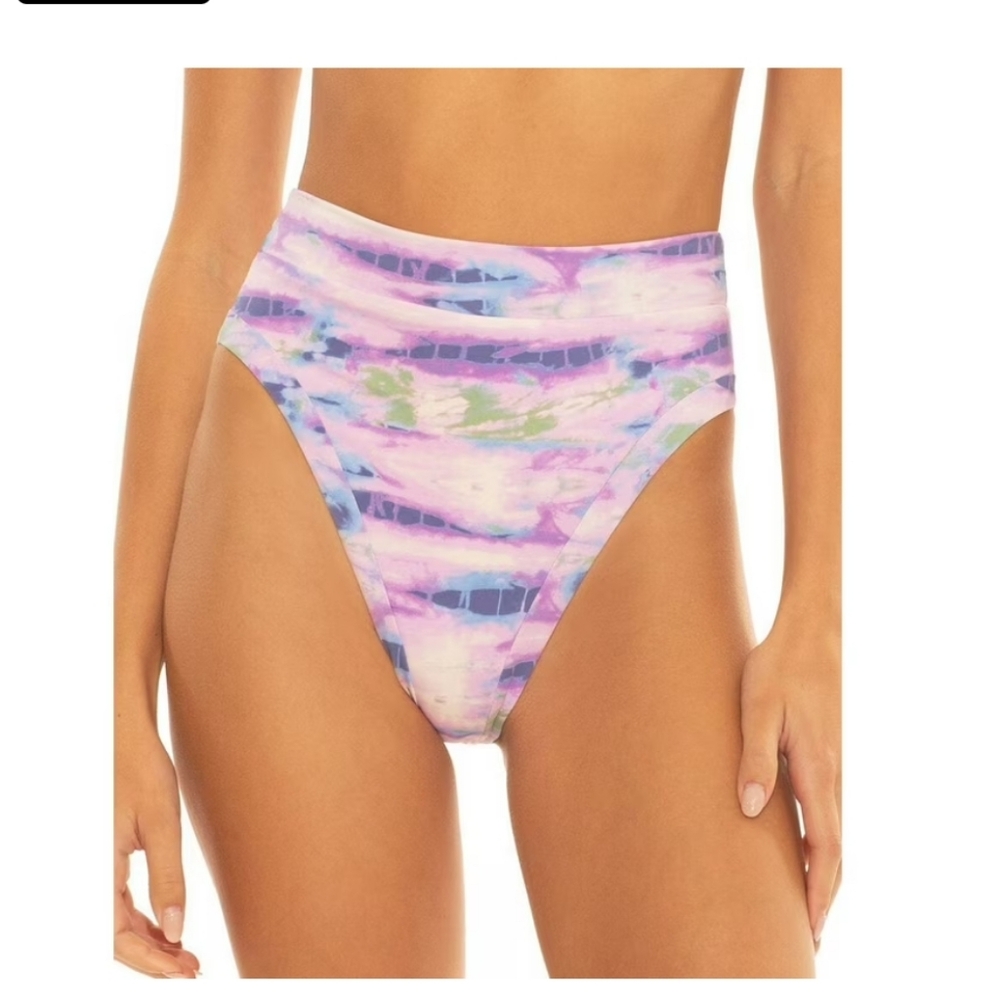 Tie-Dye High-Waisted Bikini Bottom